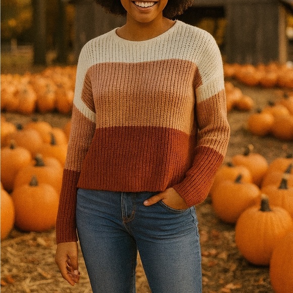 Forever 21 Sweaters - Forever 21 Colorblock Women's Sweater